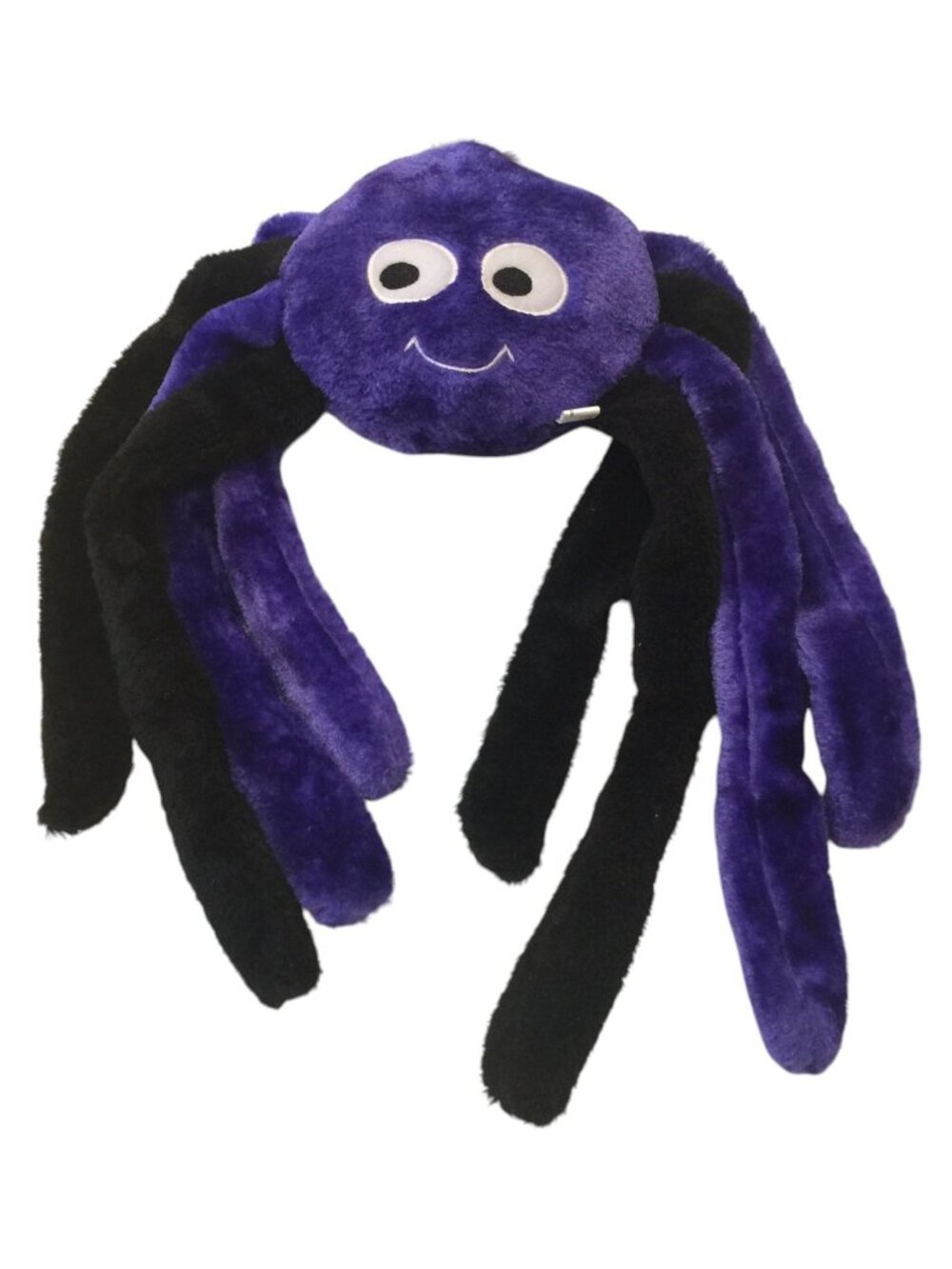 Zippy Paws Halloween Grunterz Large Purple Plush Spider Crinkle Squeak